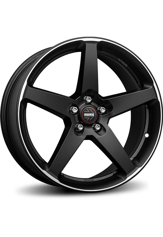 MOMO italy FIVE MATT BLACK POLISHED